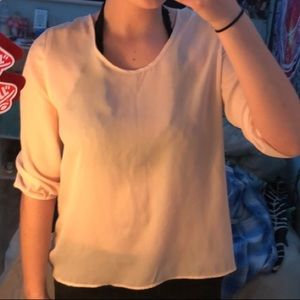 Light Pink Sparkly Back Shirt